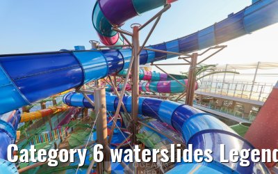 Category 6 waterslides Legend of the Seas