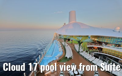 Cloud 17 pool view from Suite Sun Deck Legend of the Seas