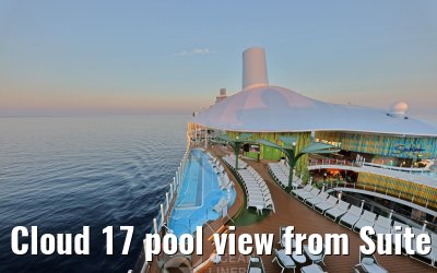 Cloud 17 pool view from Suite Sun Deck Legend of the Seas