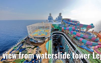 view from waterslide tower Legend of the Seas