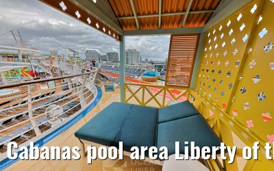 Cabanas pool area Liberty of the Seas