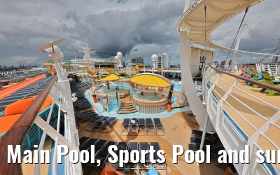 Main Pool, Sports Pool and sundecks Liberty of the Seas