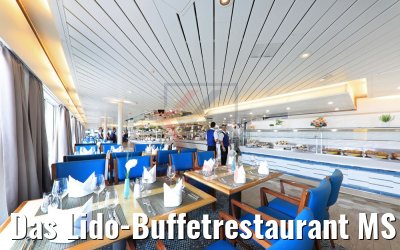 Das Lido-Buffetrestaurant MS Amera