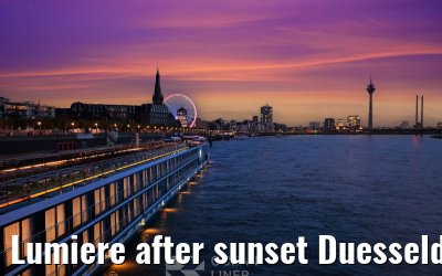 Lumiere after sunset Duesseldorf 30.10.2025