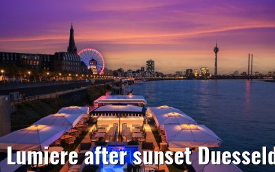 Lumiere after sunset Duesseldorf 30.10.2025