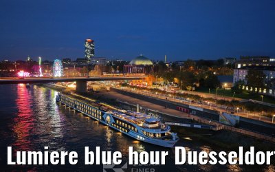 Lumiere blue hour Duesseldorf 30.10.2025