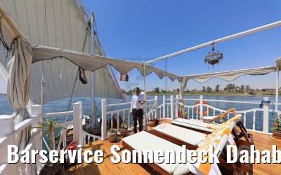 Barservice Sonnendeck Dahabiya Abundance