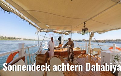 Sonnendeck achtern Dahabiya Abundance