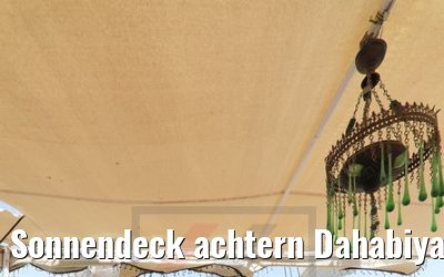 Sonnendeck achtern Dahabiya Abundance