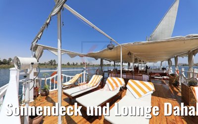 Sonnendeck und Lounge Dahabiya Abundance