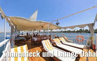 Sonnendeck und Lounge Dahabiya Abundance