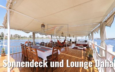 Sonnendeck und Lounge Dahabiya Abundance