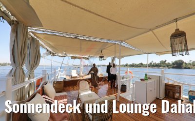 Sonnendeck und Lounge Dahabiya Abundance