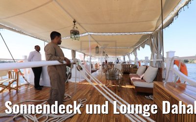 Sonnendeck und Lounge Dahabiya Abundance