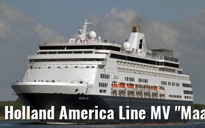 Holland America Line MV "Maasdam" departing port of Amsterdam, 05. August 2010