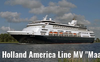 Holland America Line MV "Maasdam" departing port of Amsterdam, 05. August 2010