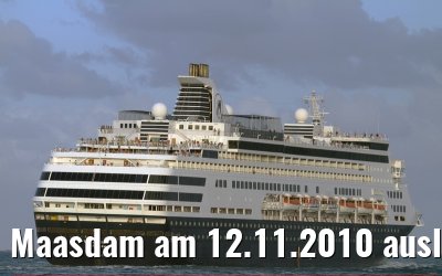 Maasdam am 12.11.2010 auslaufend Port Everglades