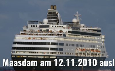 Maasdam am 12.11.2010 auslaufend Port Everglades