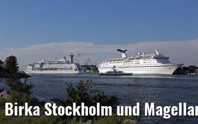 Birka Stockholm und Magellan 19.08.2015 Warnemuende