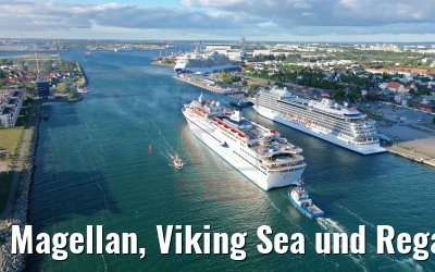 Magellan, Viking Sea und Regal Princess Warnemünde 29.05.2019