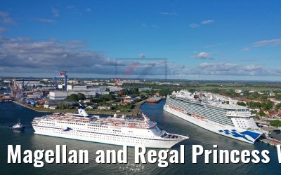 Magellan and Regal Princess Warnemünde 29.05.2019