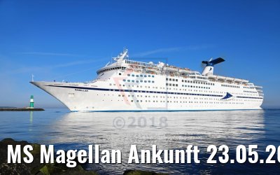 MS Magellan Ankunft 23.05.2018 Warnemünde