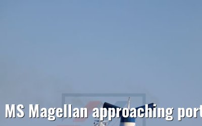 MS Magellan approaching port of Warnemünde 23.05.2018