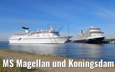 MS Magellan und Koningsdam Warnemünde 23.05.2018