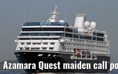 Azamara Quest maiden call port of Hamburg, 23. July 2013