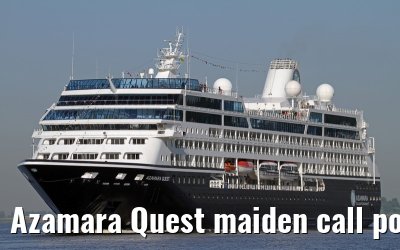 Azamara Quest maiden call port of Hamburg, 23. July 2013