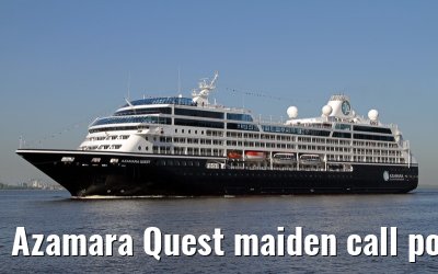 Azamara Quest maiden call port of Hamburg, 23. July 2013