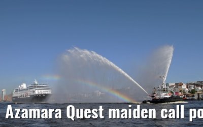 Azamara Quest maiden call port of Hamburg, 23. July 2013