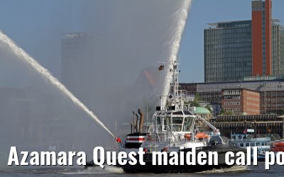 Azamara Quest maiden call port of Hamburg, 23. July 2013