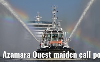 Azamara Quest maiden call port of Hamburg, 23. July 2013