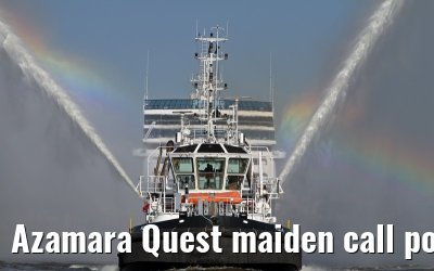 Azamara Quest maiden call port of Hamburg, 23. July 2013