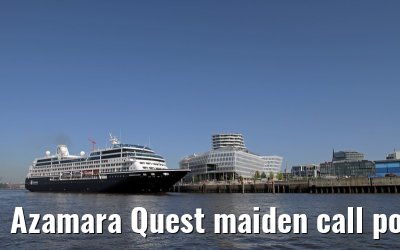 Azamara Quest maiden call port of Hamburg, 23. July 2013