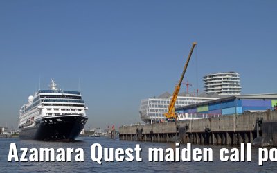 Azamara Quest maiden call port of Hamburg, 23. July 2013