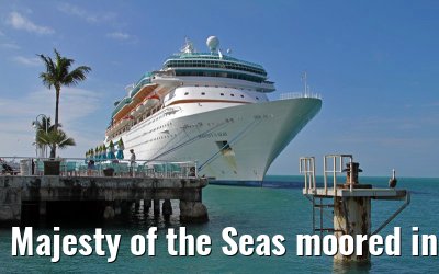 Majesty of the Seas moored in the port of Key West, 09. February 2012