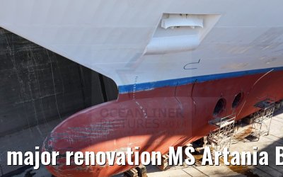 major renovation MS Artania Bremerhaven 2014