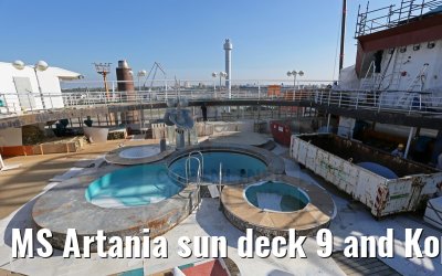 MS Artania sun deck 9 and Kopernikus Pool