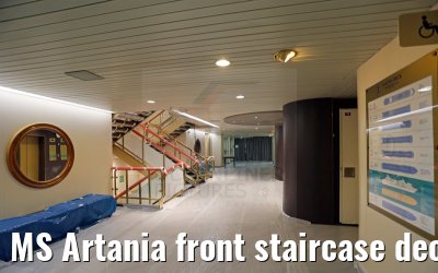 MS Artania front staircase deck 3