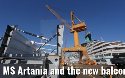 MS Artania and the new balconies