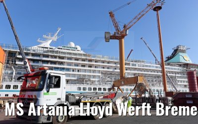 MS Artania Lloyd Werft Bremerhaven 2014