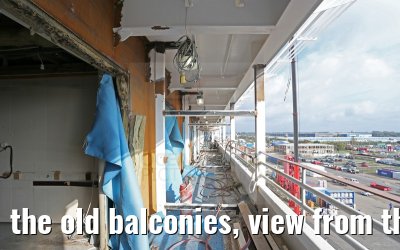the old balconies, view from the Suite 8339 MS Artania