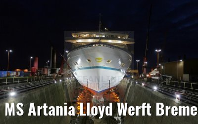 MS Artania Lloyd Werft Bremerhaven 2014