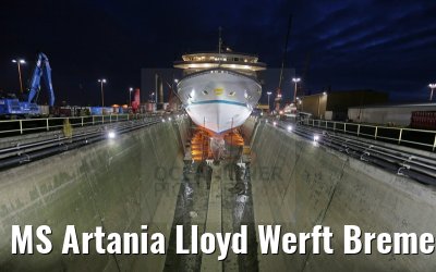 MS Artania Lloyd Werft Bremerhaven 2014