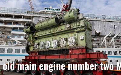 old main engine number two MS Artania on 09th October 2014