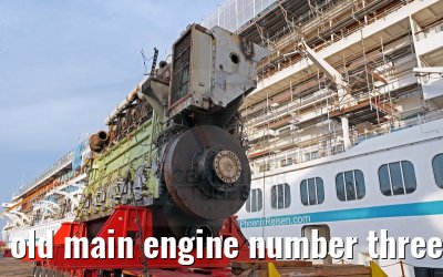 old main engine number three MS Artania on 09th October 2014old main engine number three MS Artania on 09th October 2014
