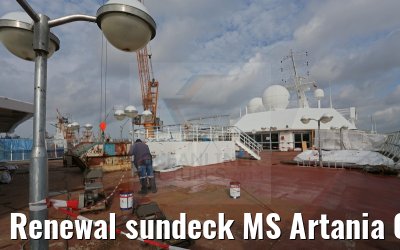 Renewal sundeck MS Artania 09.10.2014