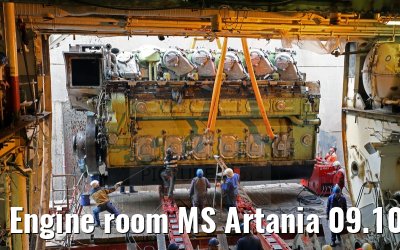 Engine room MS Artania 09.10.2014